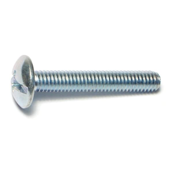 Midwest Fastener M4-0.70 x 25 mm Combination Phillips/Slotted Truss Machine Screw, Zinc Plated Steel, 15 PK 71461 - main